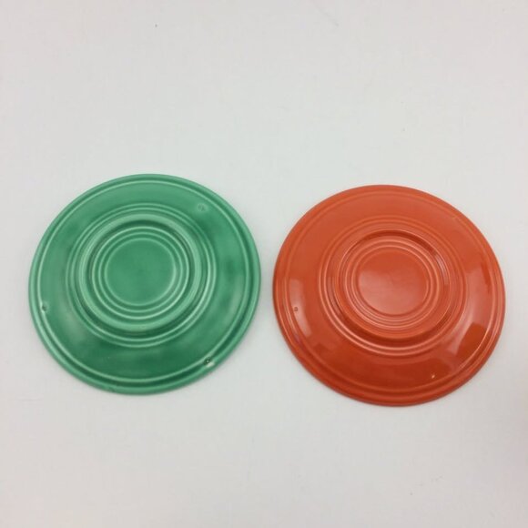 2 Vtg Fiesta Demitasse Cups Saucers Homer Laughlin Stick Handle Mix-and-Match - Picture 3 of 10